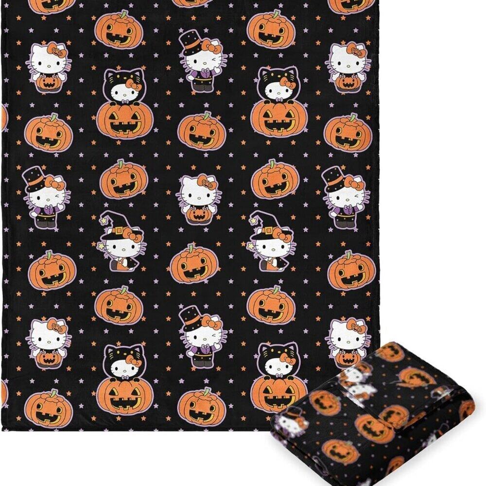 Hello Kitty Cutie Costume Blanket 50x70 Sanrio Silk Touch Throw NEW
